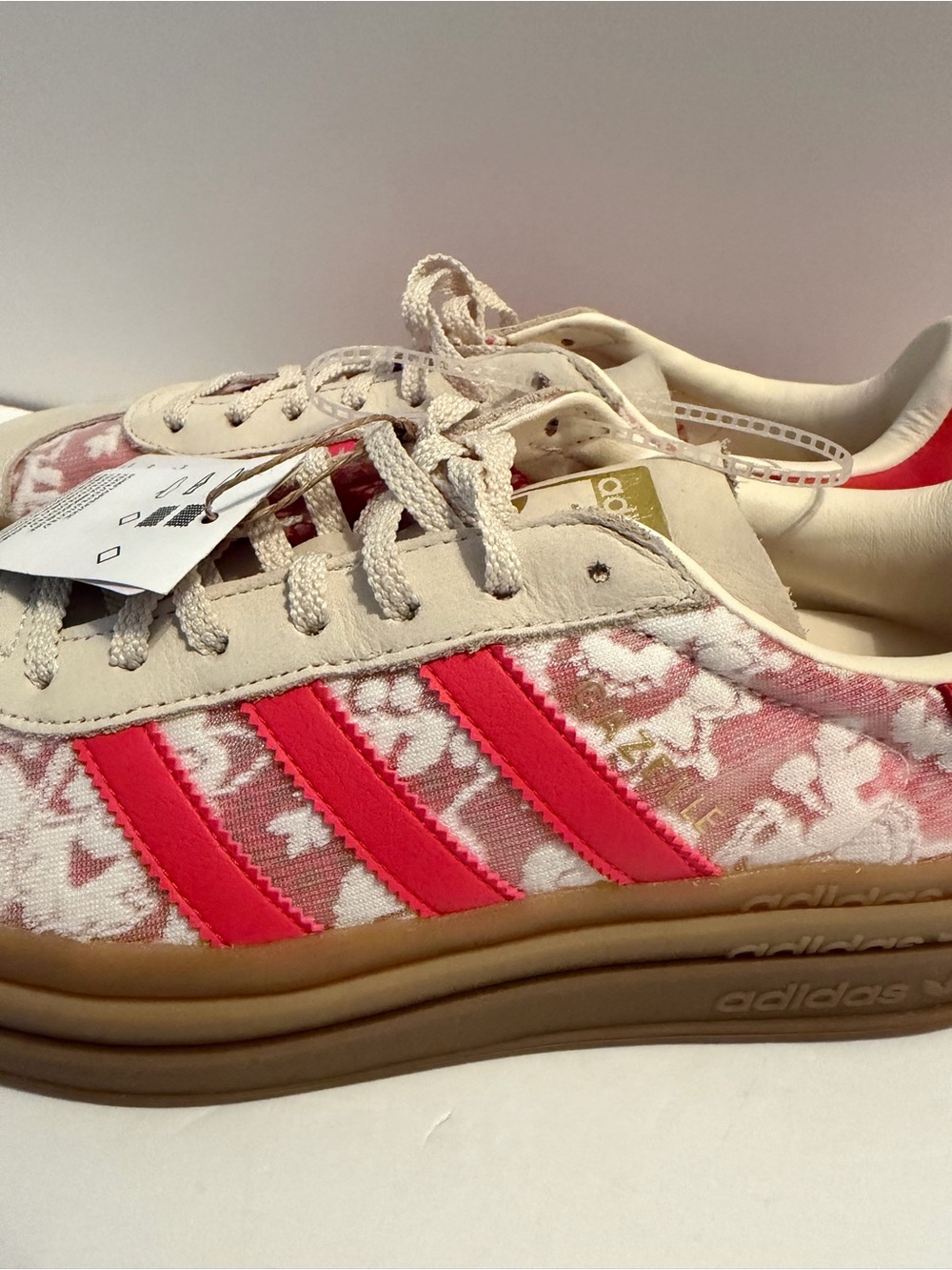 NWT Adidas Gazelle Liberty London pink Floral Platform Sneakers - Picture 2 of 9